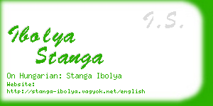 ibolya stanga business card